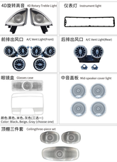 6Pcs Interior Ambient Light Kit for Benz E-Class W213 2016-2023