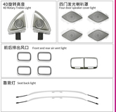 5Pcs Interior Ambient Light Kit for Benz GLE/GLS W167 2020-2025