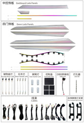Car Ambient Light For Volkswagen Sagitar 2019-2022