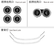 3Pcs Interior Ambient Light Kit for Benz G Class W464 2019-2025