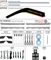 Car Ambient Light For Toyota Camry 2018-2023