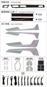 Car Ambient Light For Audi A7L/c8 2022-2025 Big panel+Optional accessories